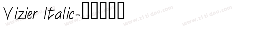 Vizier Italic字体转换